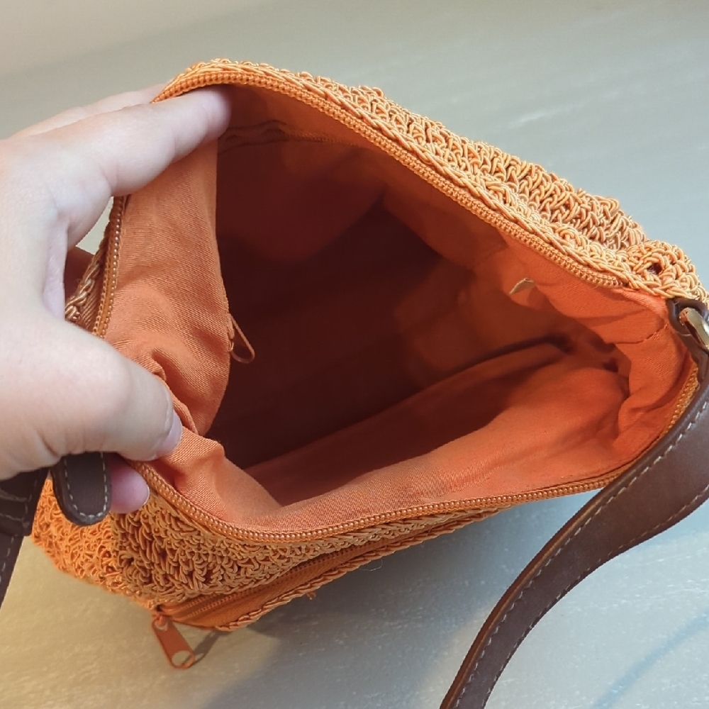 Crochet‎ Bags (2) Cream & Orange image 7